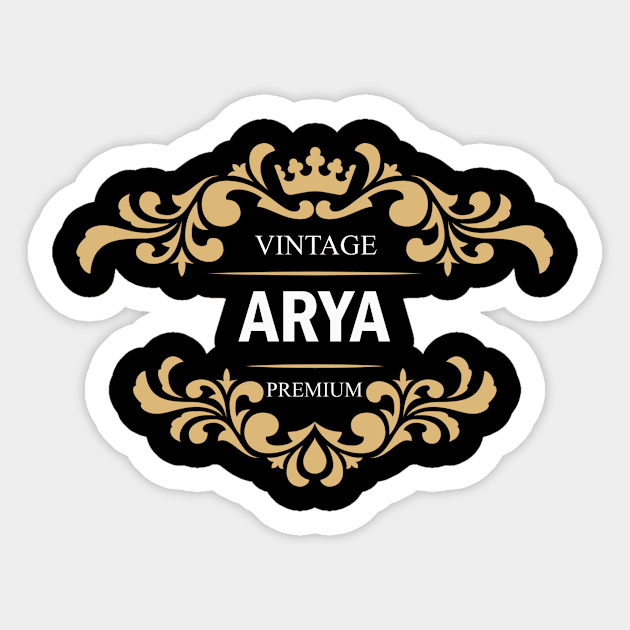 Arya Name Sticker by Polahcrea